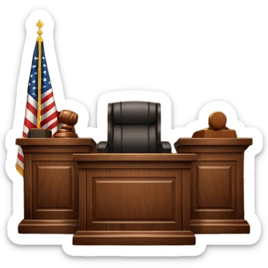 court room items sticker