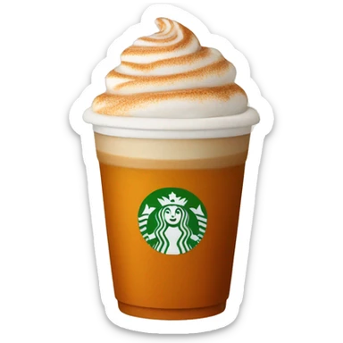 pumpkin spice latte sticker