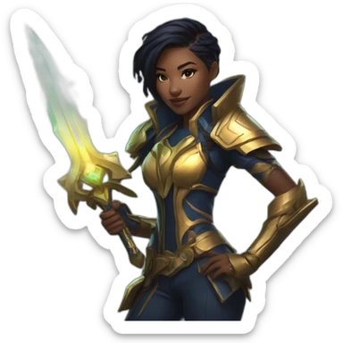 League Of Legends - senna - holding her weapon - keke palmer - sticker