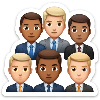 Motivated business men sticker