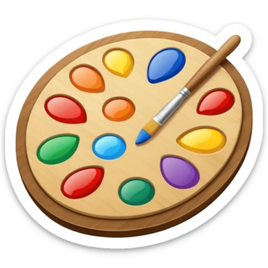artist's palette sticker