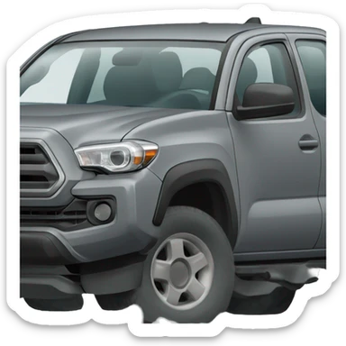 Grey Toyota Tacoma  sticker