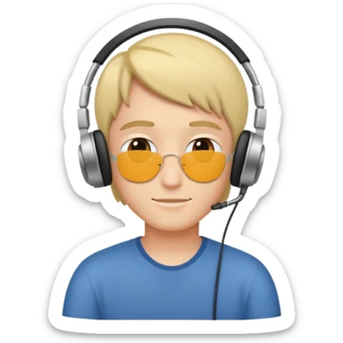 Echando música relajado sticker