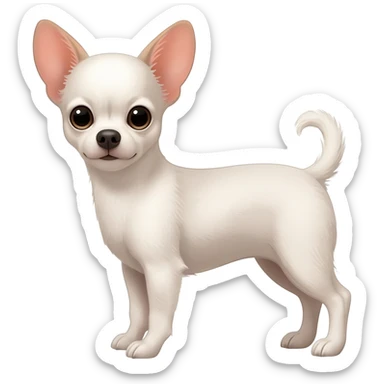 Chihuahua blanc sticker