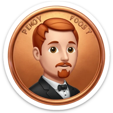 Oi chip a penny sticker