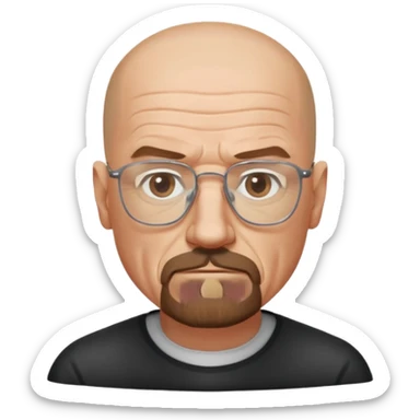 walter white from the breaking bad sticker