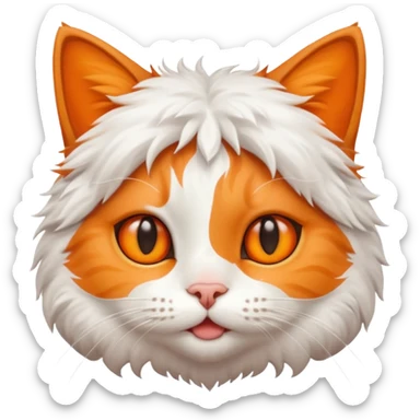 A cute cat saying hello in a cute and funny way sticker