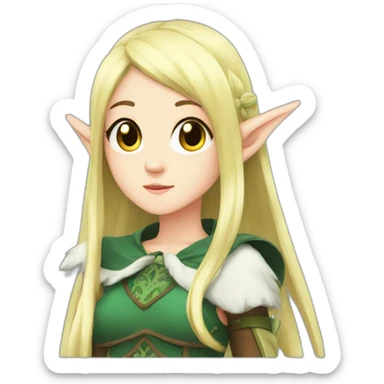 anime-girl-elf sticker
