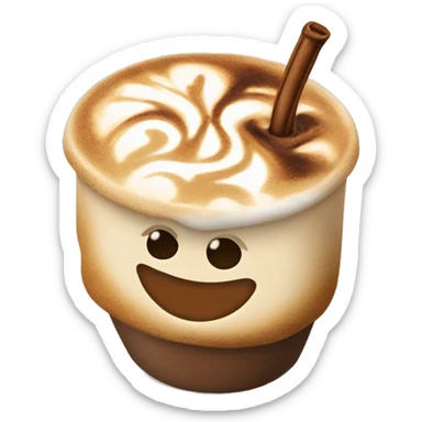 Cofe latte sticker
