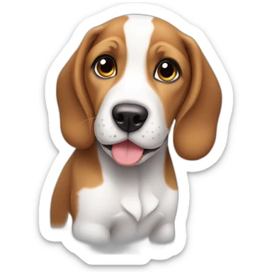 beagle puppy sticker