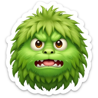 Green faggot furry sticker