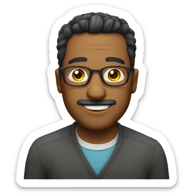 A man taking his glasses of while winking sticker