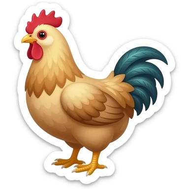 Hen sticker