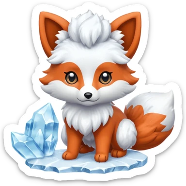 "Alolan Vulpix" Pokémon sticker