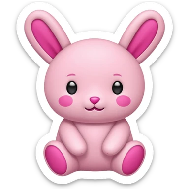 Pink Labubu doll sticker