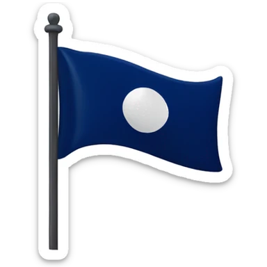 Dark Blue and withe flag sticker