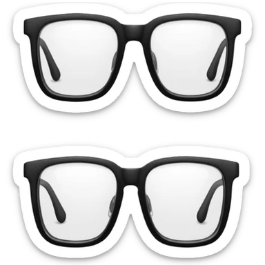 a pair of glasses sticker
