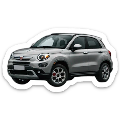 gray fiat SUV 2024 sticker