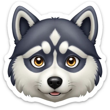 Dark husky sticker