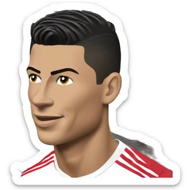cristiano ronaldo in the manchester united sticker