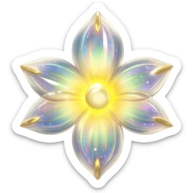 Shiny sparkling epic legendary aesthetic decorative floating glowing Amaura-Aurora-Aurorus-Meloetta-Palkia-Flower sticker