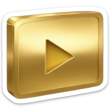 youtube gold play button sticker