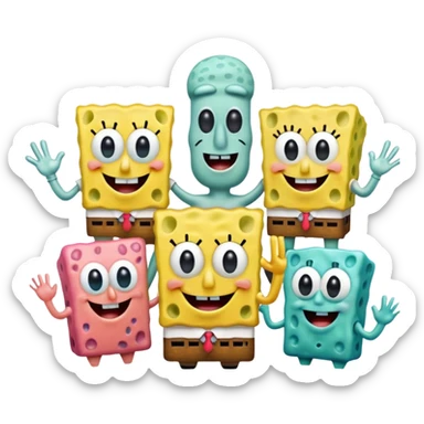 You want to make the emoji of SpongeBob and her friends real sticker