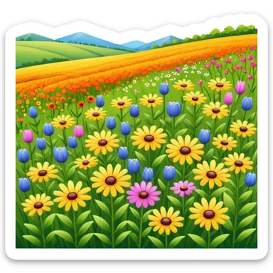 Wildflower Field sticker