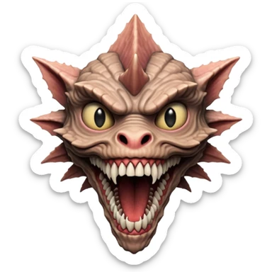  a demogorgon stranger things sticker