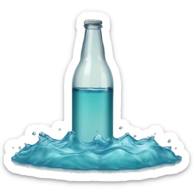 Bouteille d’eau sticker