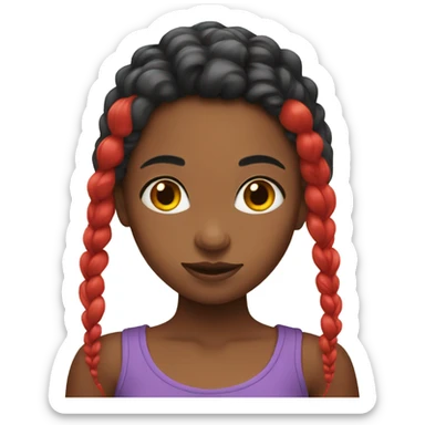 Girl with red Haie sticker