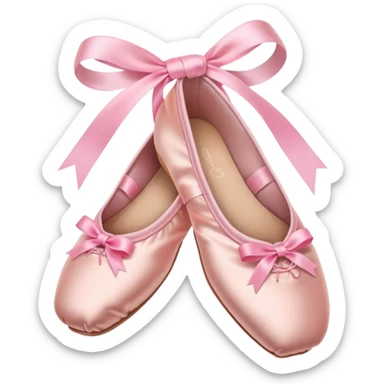 Ballerina pointe shoes sticker