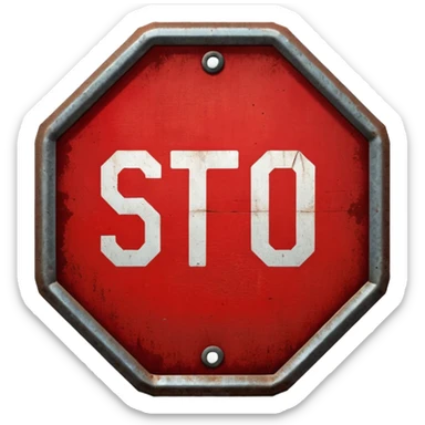 Stop😔🖐 sticker
