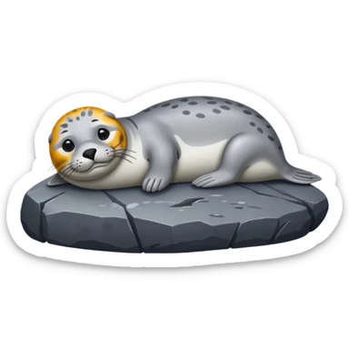 Harbor seal sticker