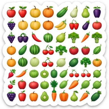 nutrition program list sticker