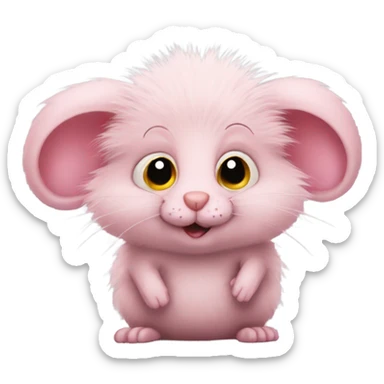 pink rodent sticker