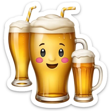 bier emoji gekennzeichnet mit "Freitags-Fübi" sticker