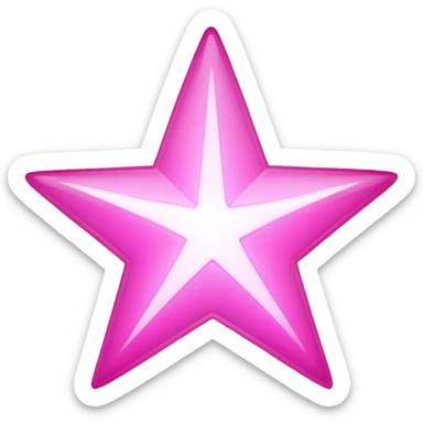 pink magic stars icon sticker
