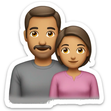 Padre, madre he hija sticker