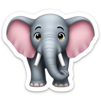 elefante rosa sticker