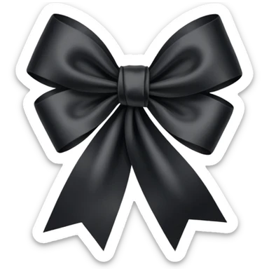 black ribbon for mourning sticker