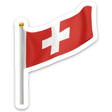 swiss flag sticker