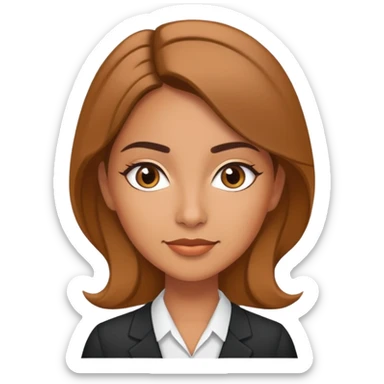 an accountant, female, gen z, modern, latina sticker