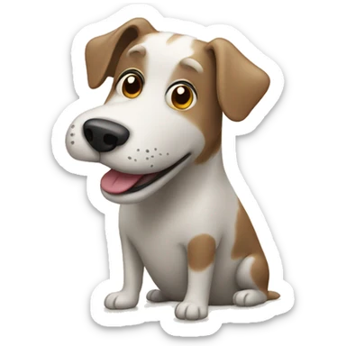 Dog on a Toilette  sticker