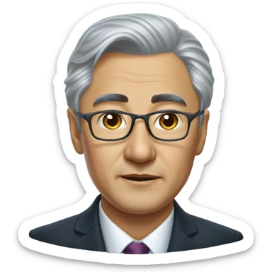 photorealistic president Kazakhstan tokaev sticker