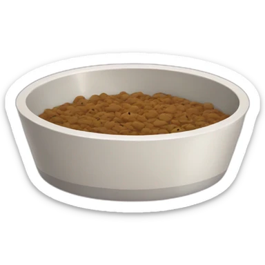 Pet bowl sticker