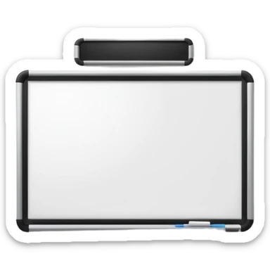 whiteboard in classroom mounted on wall sticker