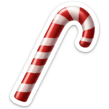 Giant candy cane sticker