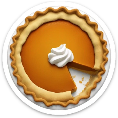 Pumpkin pie sticker