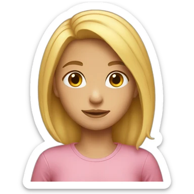 Girl who has been lied to sticker